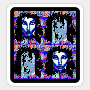 pop art street gothic angels Sticker